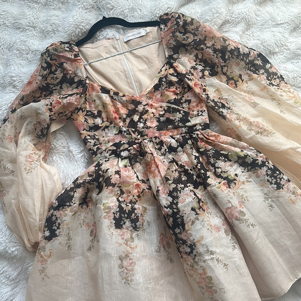 Zimmerman illustration draped mini dress - Picture 5 of 8